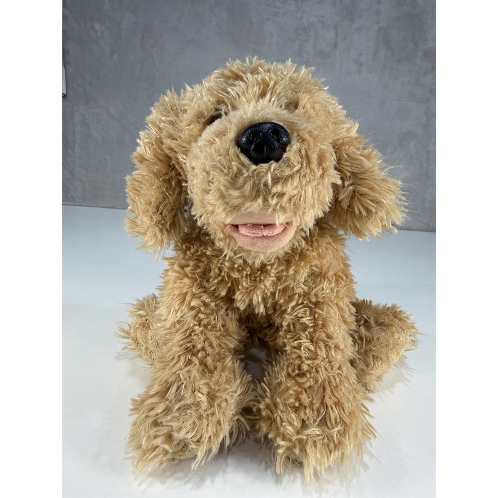 Ty Skeeter Dog Plush 2006 Tan Shaggy Puppy Toy Stuffed Animal 100% TySilk